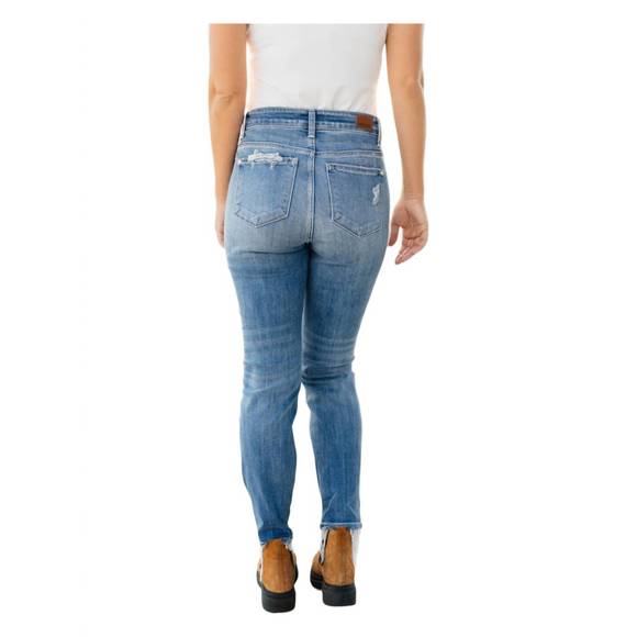 NEW JUDY BLUE the traveler denim jeans in washed blue - Picture 4 of 5